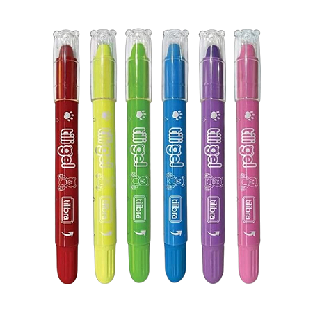 Kit Giz Retrátil Tili Gel - 6 Cores