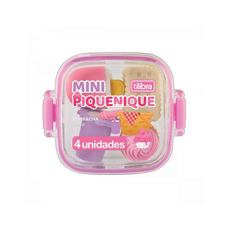 Kit Mini Borrachas Piquenique - 4 Unidades