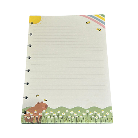 Refil para Caderno de Disco A5 Capivara - 40 Folhas