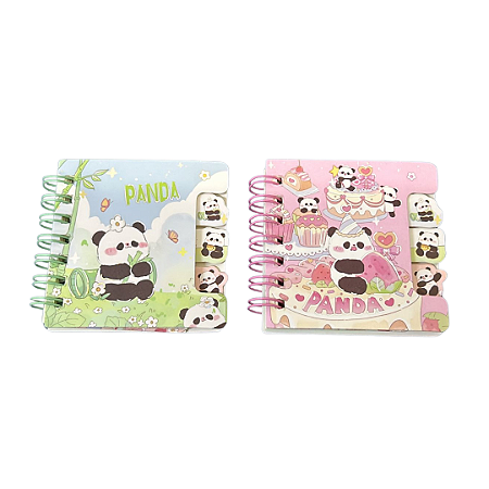 Mini Caderno com Divisórias Pandinha