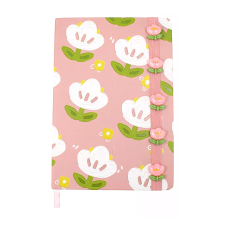 Caderno Flor com Elástico A5
