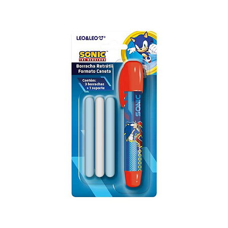 Borracha Sonic Retrátil Formato Caneta
