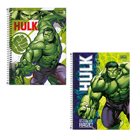 Caderno Espiral Universitário Hulk Connect - 80 Folhas