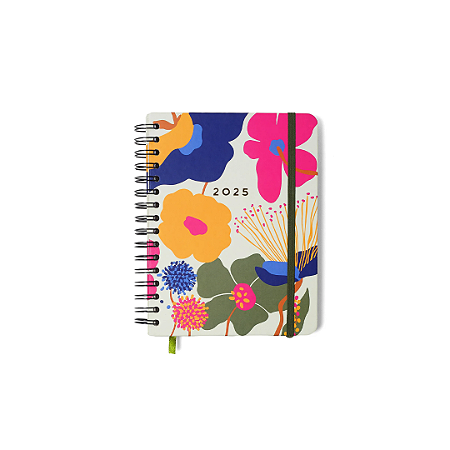 Agenda Planner Wire-o 2025 Pólen Semanal Notas c/ Divisórias A5 Aromas Off White