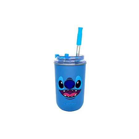 Copo Neo com Canudo Stitch