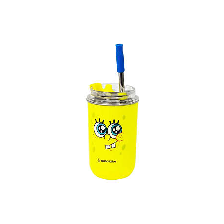 Copo Neo com Canudo Bob Esponja