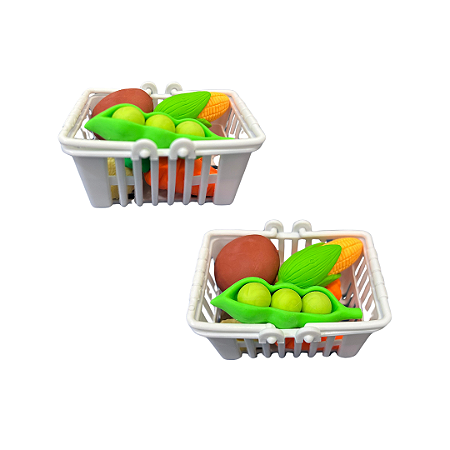 Borracha Cestinha de Legumes Fofas