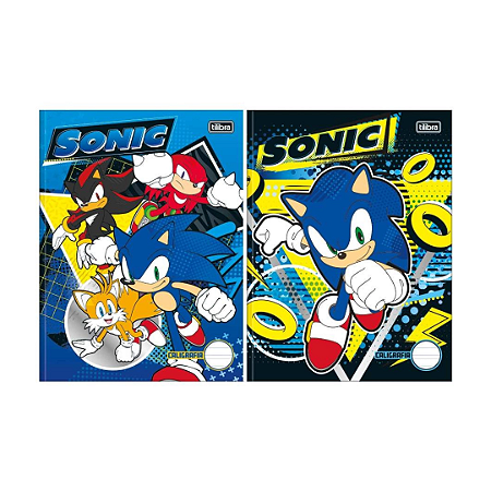 Caderno Brochura Caligrafia Sonic