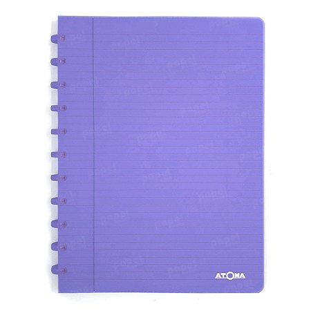 Caderno de Discos Azul Transparente A4