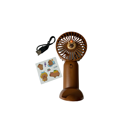 Mini Ventilador Portátil com Pezinho Capivara
