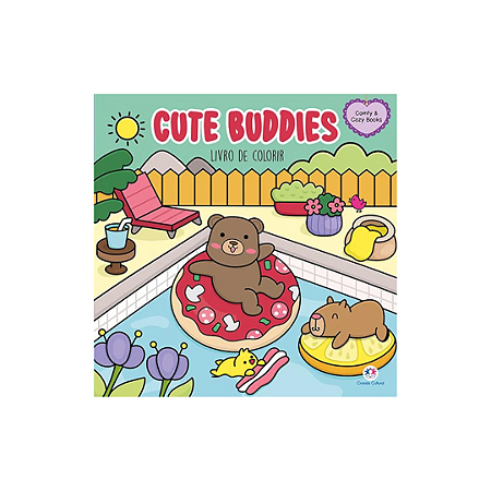 Livro para Colorir Cute Buddies 48 Folhas