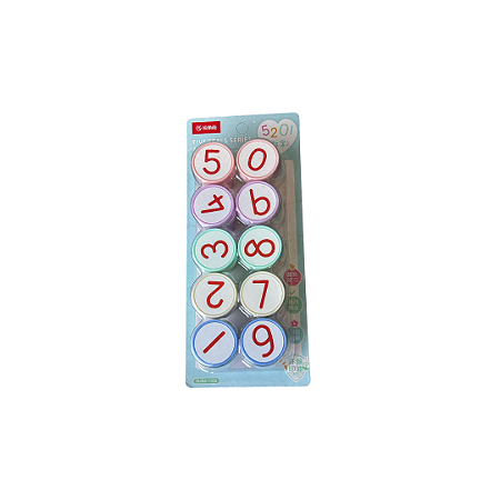Kit Carimbos Numerados Autoentintados