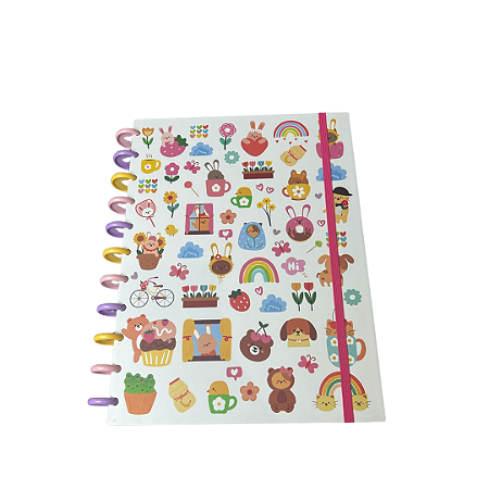 Caderno de Disco Sweet Zoo - Universitário