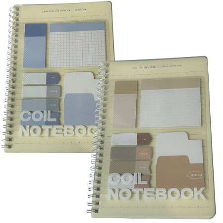 Caderno Espiral com Blocos Adesivos