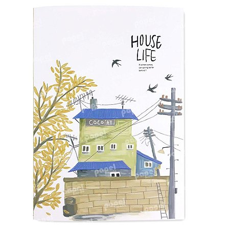 Caderninho Brochura Casa Amarela