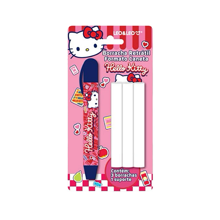 Borracha Retrátil Formato Caneta Hello Kitty