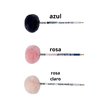 Lápis preto c/ Pompom Bruna Tavares