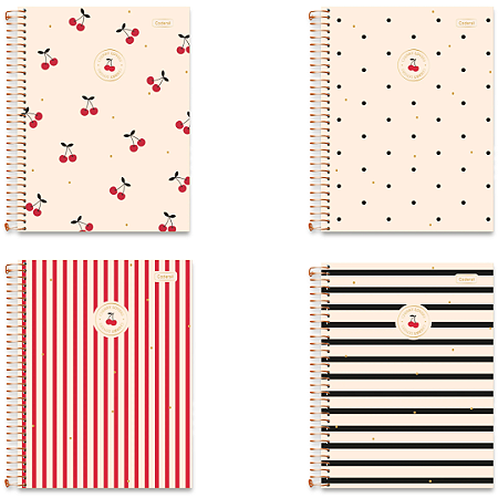 Caderno Universitário Capa Dura Cherry Lovers 80 folhas