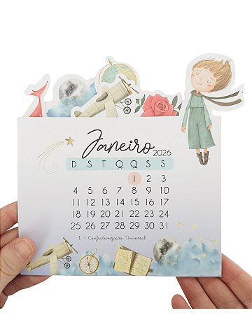 Calendário 2026 Pequeno Príncipe