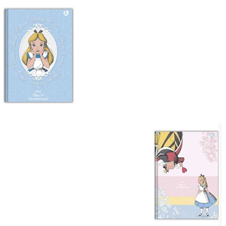 Caderno Brochurão Capa Dura Alice IN Wonderland - 80 Folhas