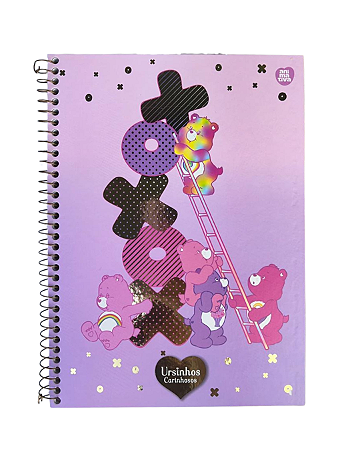 Caderno Univ 1 Matéria 80fls Ursinhos Carinhosos