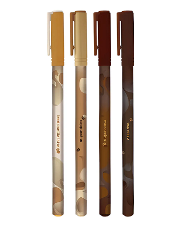 Caneta Esferográfica Coffee Sortida