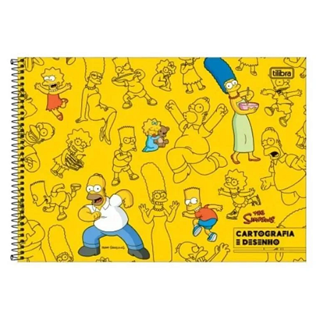 Caderno Cartografia E Desenho C/80folhas Simpson Capa Dura