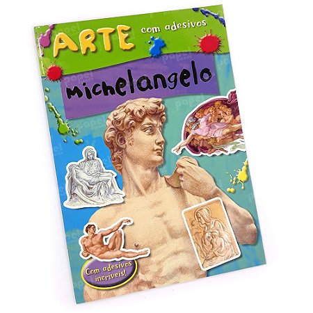 Livro História da Arte com Adesivos Michelangelo