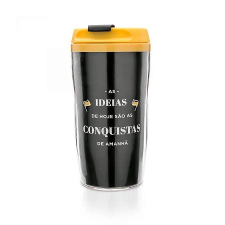 Mini Copo Para Viagem Planos e Conquistas