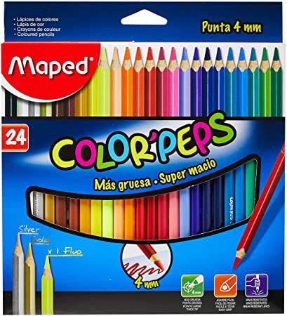Conjunto de Lápis Color' Peps 24 Cores