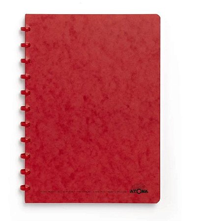 Caderno de Discos Kartoon Vermelho A4