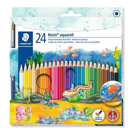 Lápis de Cor Aquarelável Staedtler 24 Cores