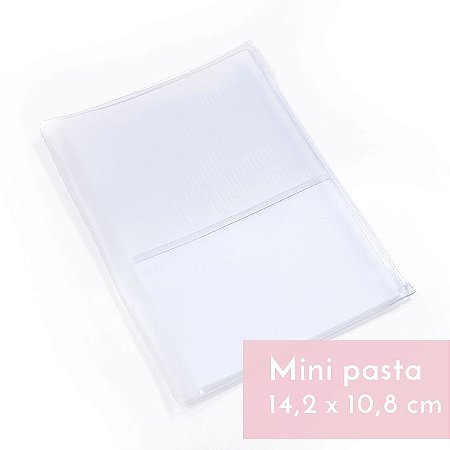 Mini Pasta Plástica c/Zípper Transparente