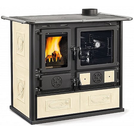 Fogão a Lenha Italiano - Rosetta 5.0 Branco - La Nordica