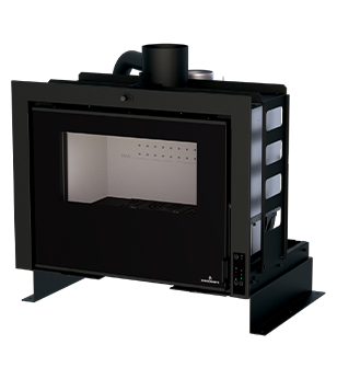 Lareira a lenha ou pellet - Bronpi - INSERT HYBRID WIFI