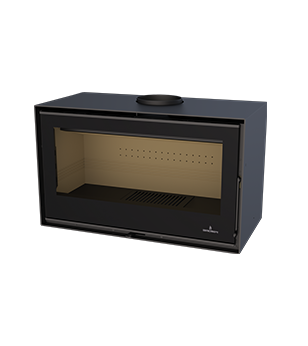 Lareira a Lenha Calefator Externo - Bronpi - modelo BIMBA-70/vermiculita/02ventiladores/vidro serigrafado