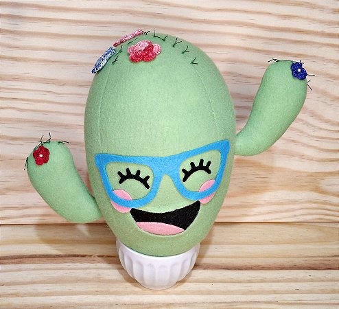 Cacto 3D em feltro