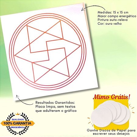 Anti Magia - Placa Radiônica Em PVC