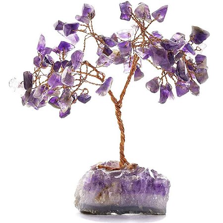 Árvore de Pedra Ametista (Arvore da Felicidade) 13cm