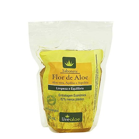 Refil Sabonete Flor de Aloe 500 mL| Livealoe