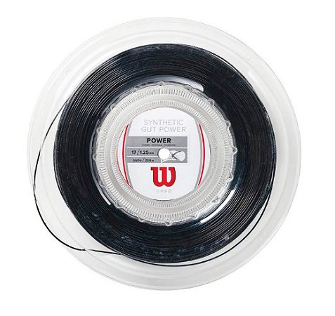 CORDA WILSON SYNTHETIC GUT POWER 17G PRETA ROLO COM 200M