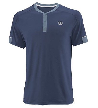 CAMISETA WILSON POLO TOUR MAO III MARINHO E AZUL