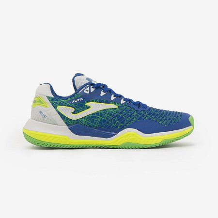 TÊNIS JOMA POINT SAIBRO AZUL E VERDE LIMÃO