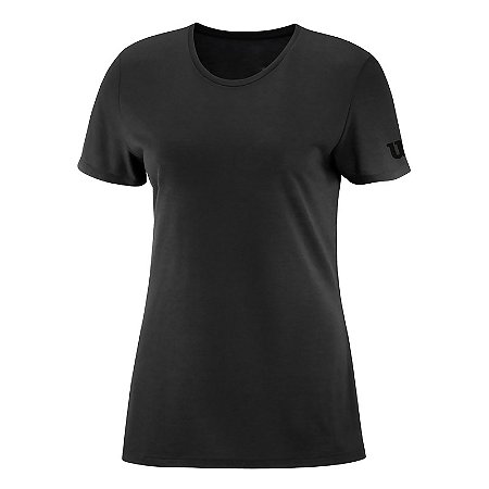 CAMISETA FEMININA WILSON PERFORMANCE V PRETO