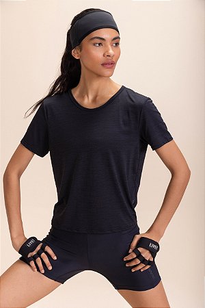 CAMISETA FEMININA LIVE TWIST FUTURE NOIR BLACK