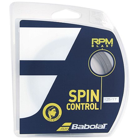 CORDA BABOLAT SPIN CONTROL RPM BLAST PRETO 17L 1.25MM SET INDIVIDUAL