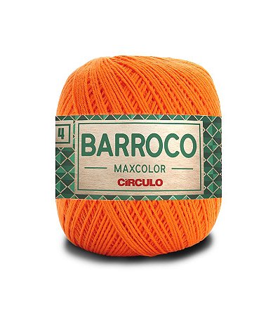Barbante Barroco Maxcolor Nº4 200g Círculo cor Laranja 4456
