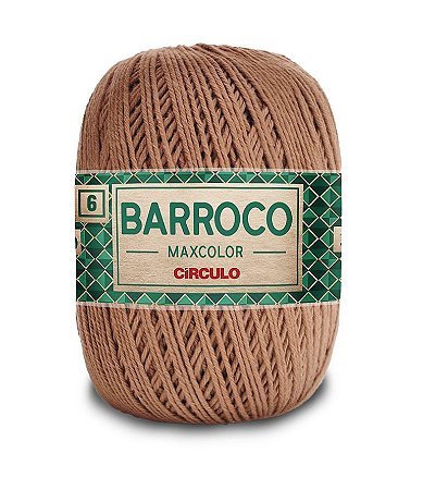 Barbante Barroco Maxcolor Nº6 400g Círculo cor Castor 7603