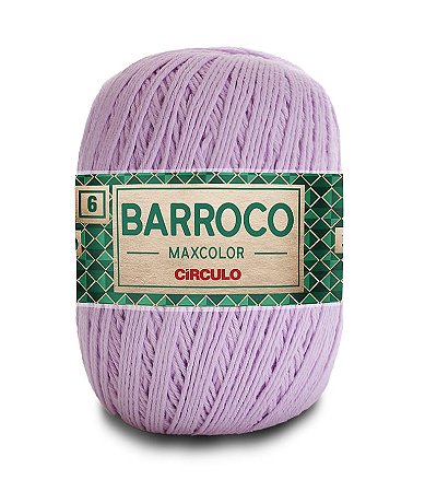 Barbante Barroco Maxcolor Nº6 400g Círculo cor Lilás 6006
