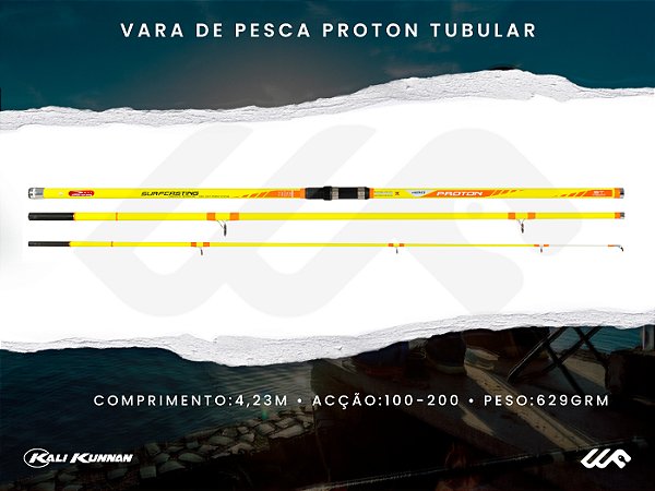 Vara de Pesca Proton 4,23m Tubular 629grm (100-200grm)